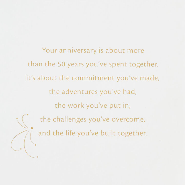 Hallmark Everything You've Shared 50th Anniversary Card For Couple