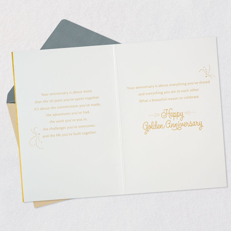 Hallmark Everything You've Shared 50th Anniversary Card For Couple