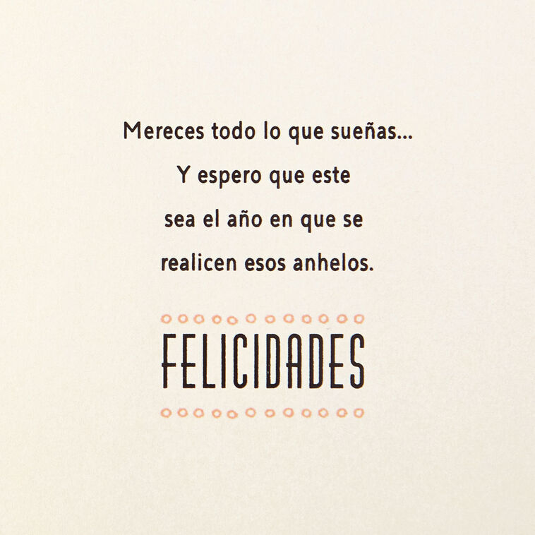 Hallmark Everything You Wish For Spanish-Language Birthday Card For Brother