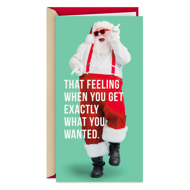 hallmark Exactly What You Wanted Funny Money Holder Christmas Card