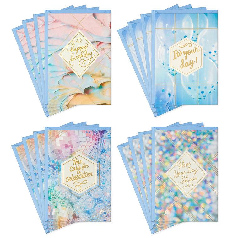 hallmark Fabulous Celebration Assorted Birthday Cards Pack of 16