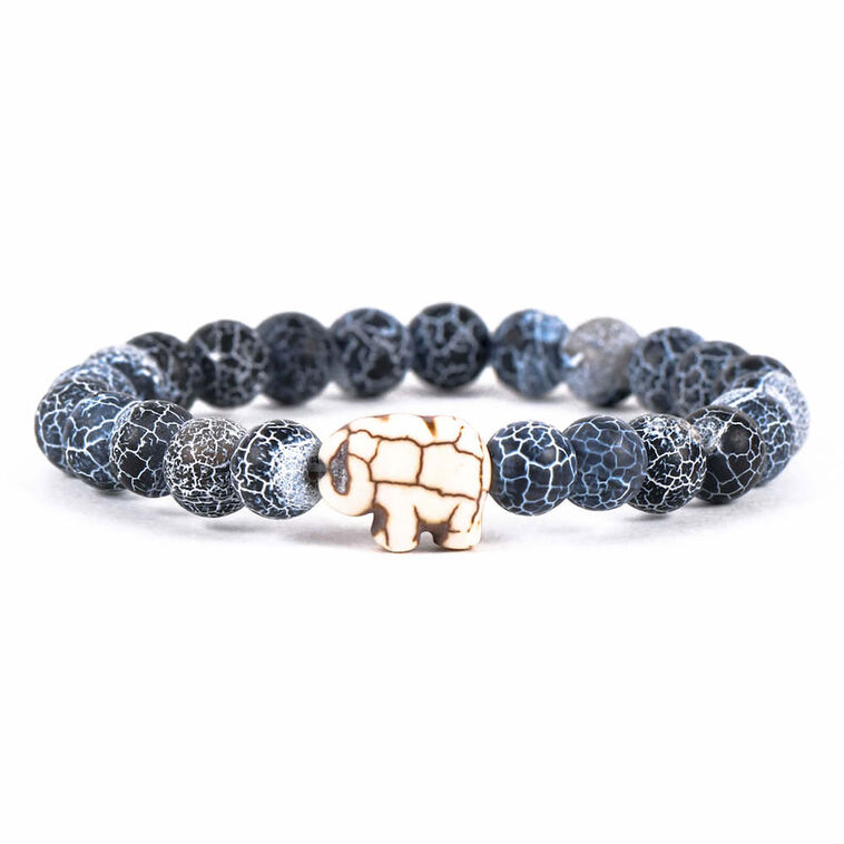 hallmark Fahlo Blue River Stone Elephant Expedition Bracelet