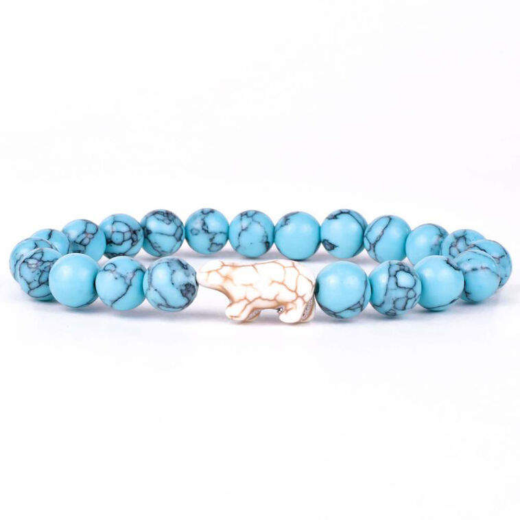 hallmark Fahlo Glacier Blue Polar Bear Venture Bracelet