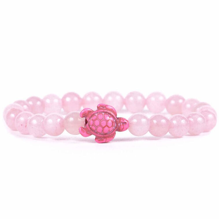 hallmark Fahlo Pink Stone Limited Edition Turtle Journey Bracelet