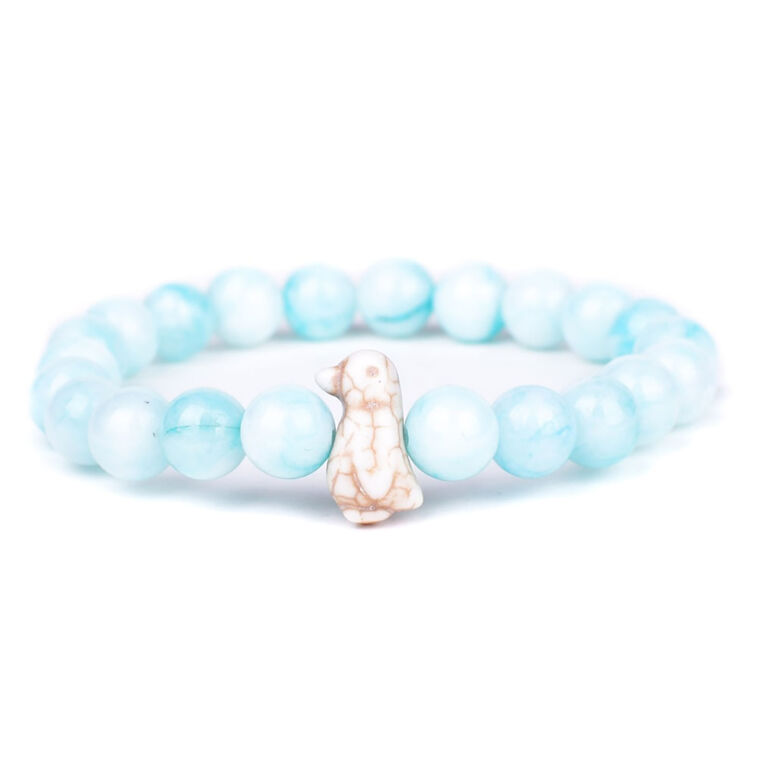 hallmark Fahlo Seafoam Bead Penguin Passage Bracelet