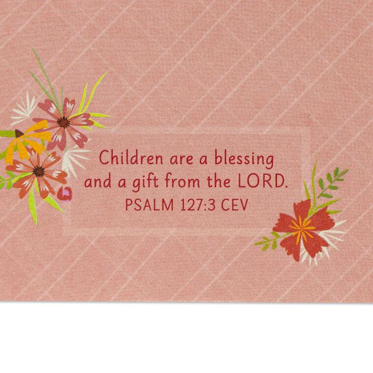 Hallmark Faith Hope And Love Religious Christening Card For Baby Girl