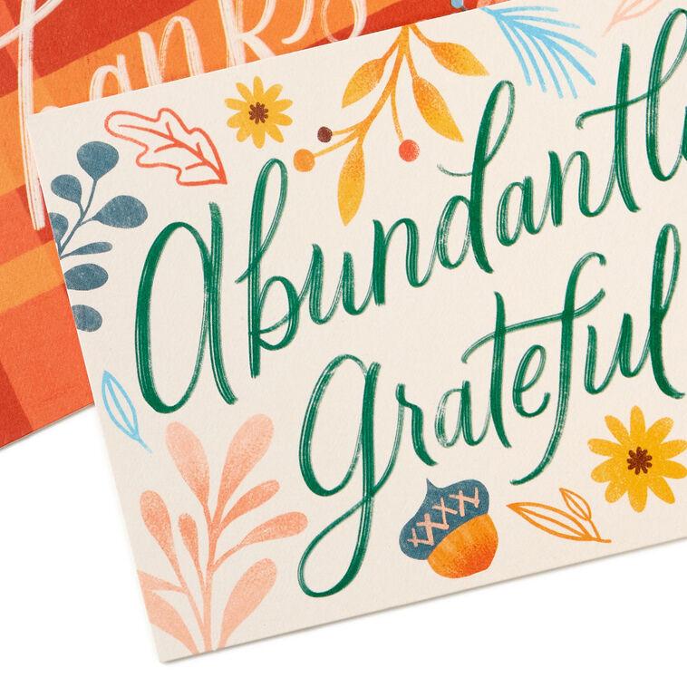 Hallmark Fall Florals Assorted Blank Thank-You Note Cards Pack Of 50