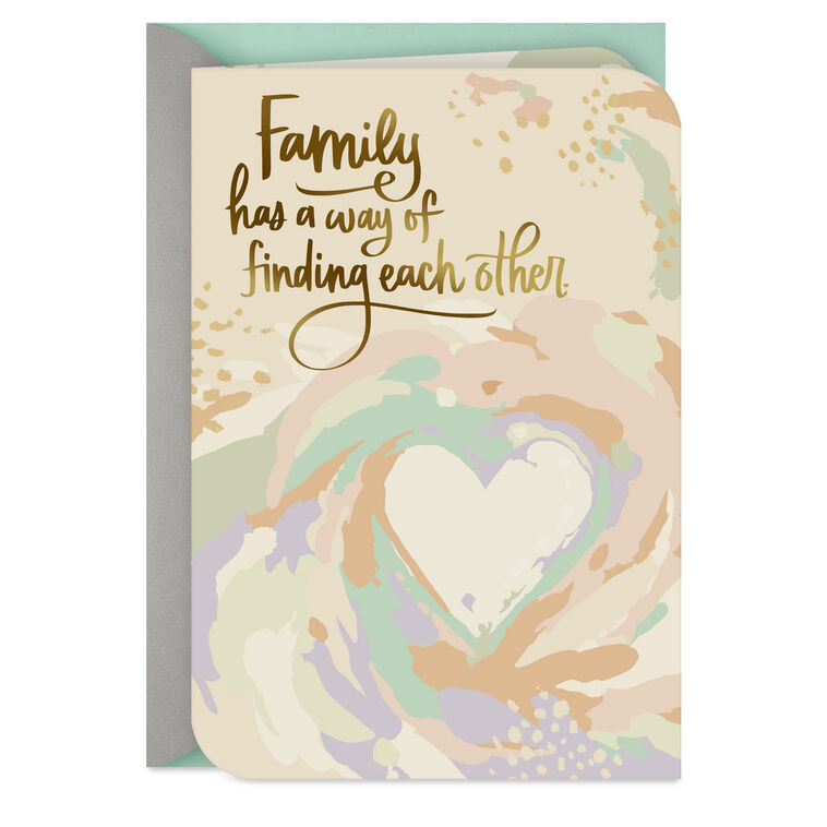 hallmark Family Has a Way of Finding Each Other Adoption Card