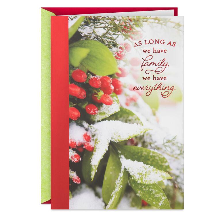 hallmark Family Is Everything Christmas Card for Both