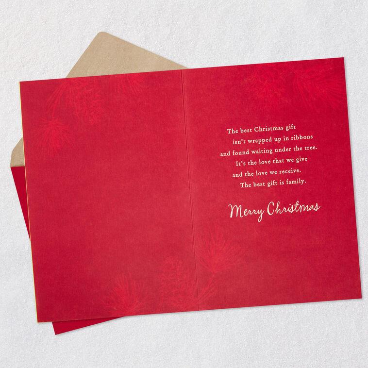 Hallmark Family Is The Best Gift Christmas Card For Son And Daughter-in-Law