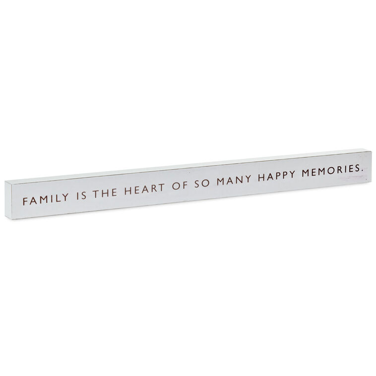 hallmark Family Is the Heart Wood Quote Sign 23.5x2