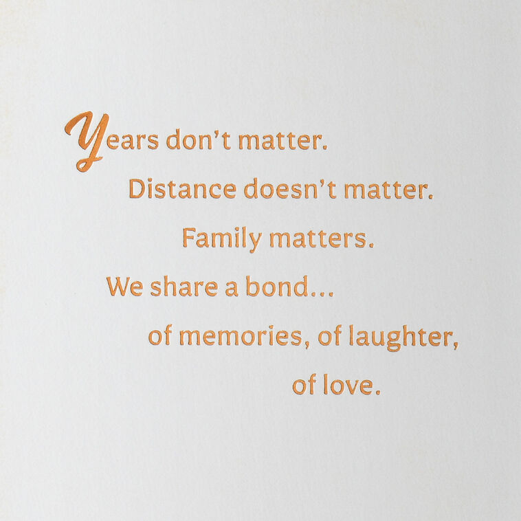Hallmark Family Is What Matters Birthday Card For Relative