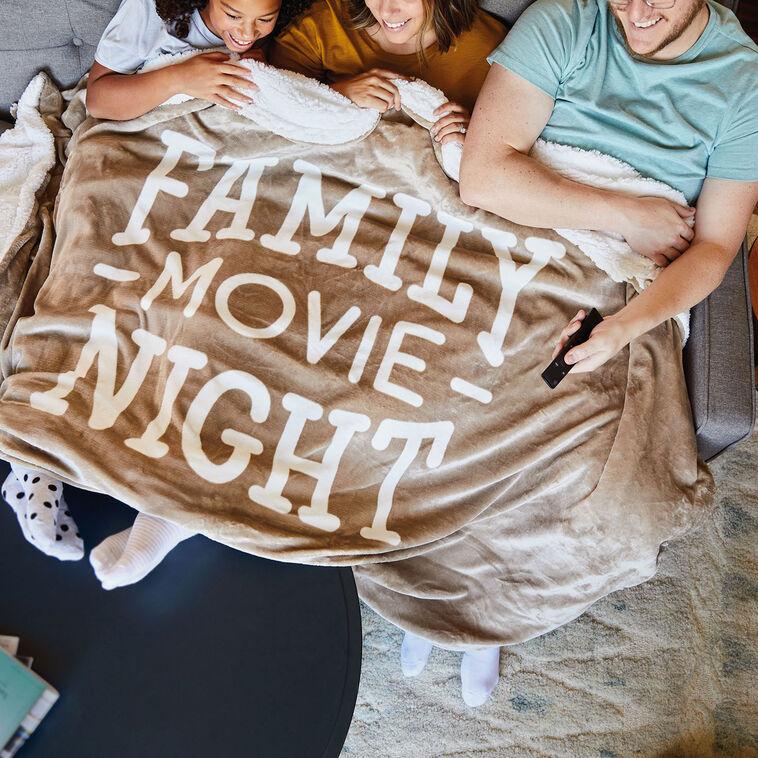 Hallmark Family Movie Night Oversized Blanket 60x80