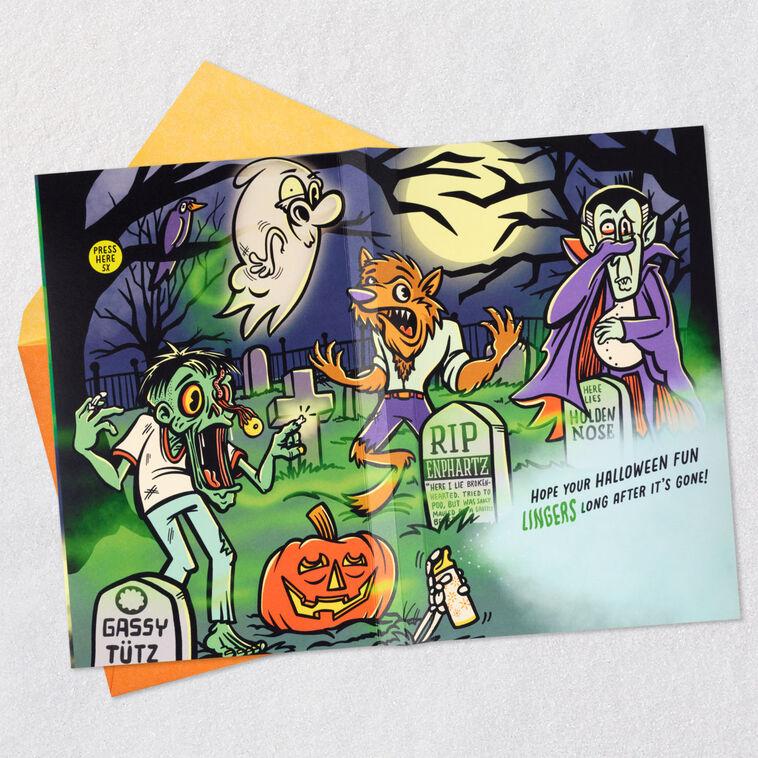 Hallmark Farting Monsters Funny Halloween Card With Sound