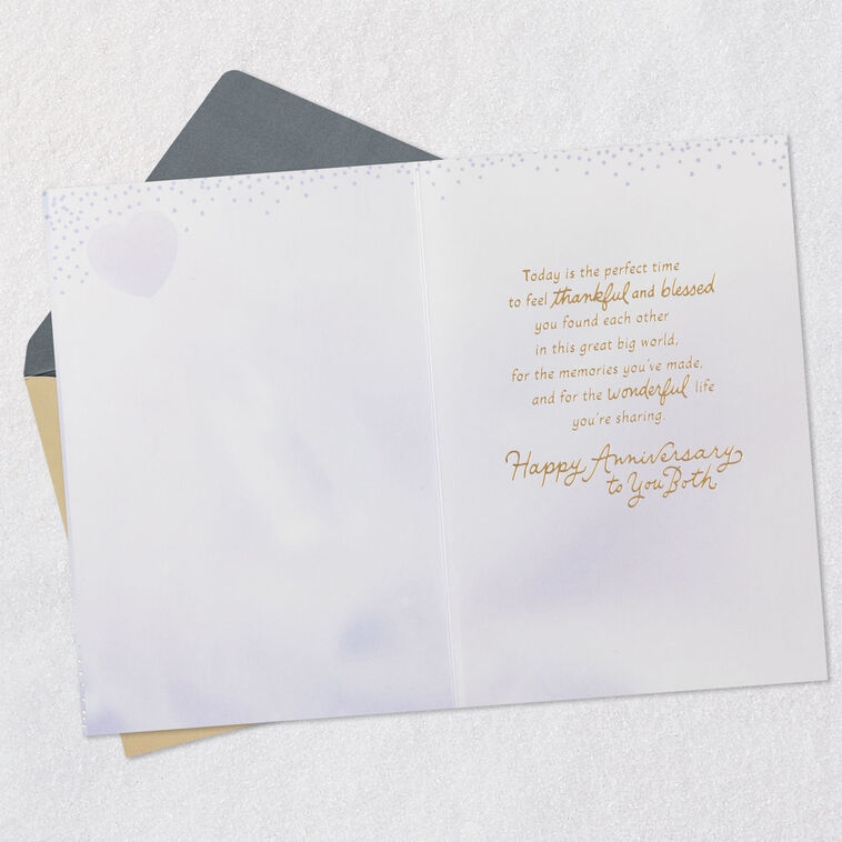 Hallmark Feel Thankful And Blessed Anniversary Card For Couple