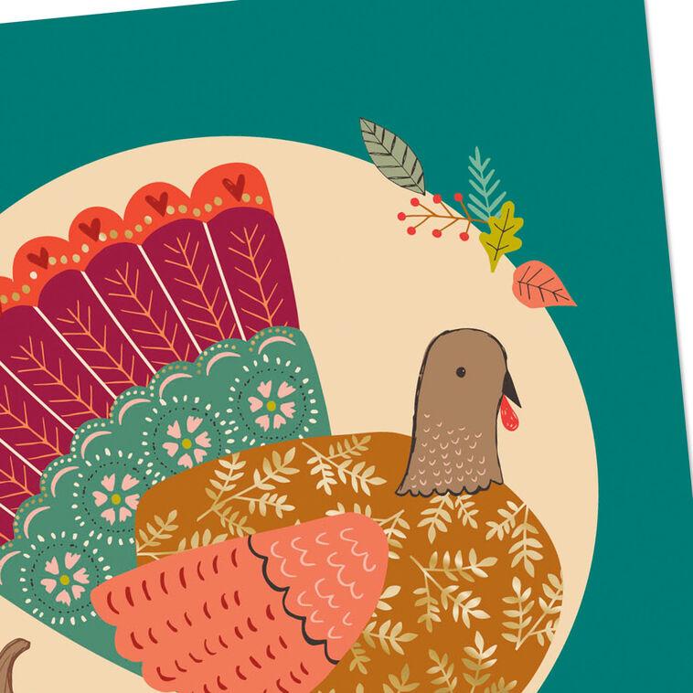 Hallmark Feeling So Thankful Turkey Thanksgiving Cards Pack Of 6