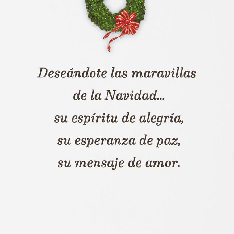Hallmark Feliz Navidad Santa Spanish-Language Christmas Card