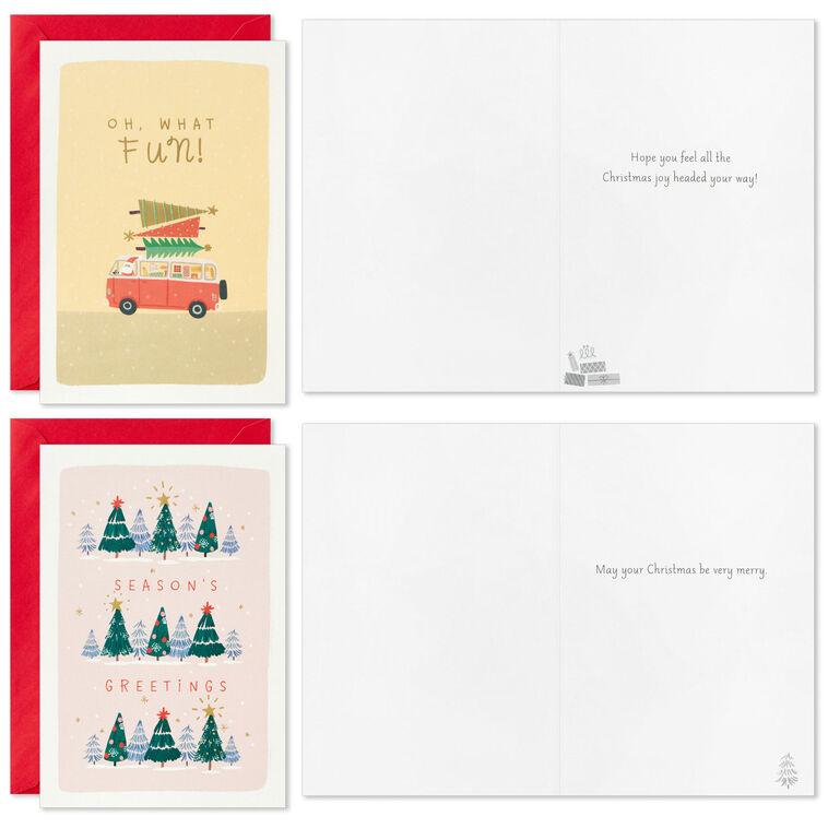 Hallmark Festive Fun Boxed Christmas Cards Assortment Pack Of 24
