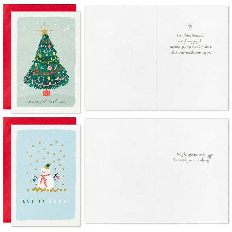 Hallmark Festive Fun Boxed Christmas Cards Assortment Pack Of 24