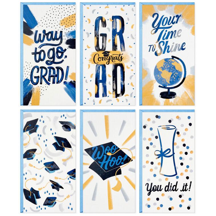 Hallmark Festive Grad Wishes Graduation Cards Assortment Pack Of 36