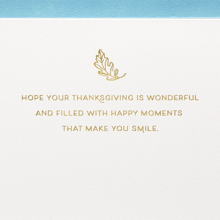 Hallmark Filled With Happy Moments Quilled Paper Handmade Thanksgiving Card
