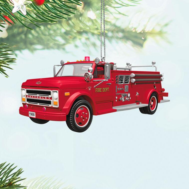 Hallmark Fire Brigade 1968 Chevrolet® Fire Engine 2025 Ornament With Light