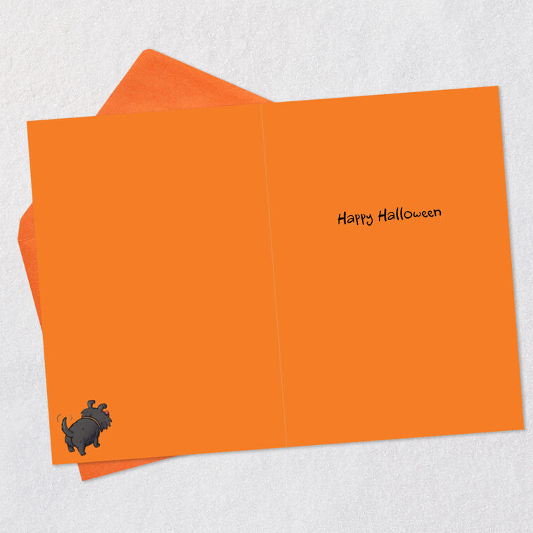 Hallmark Fire Hydrant Costume And Dogs Funny Halloween Card