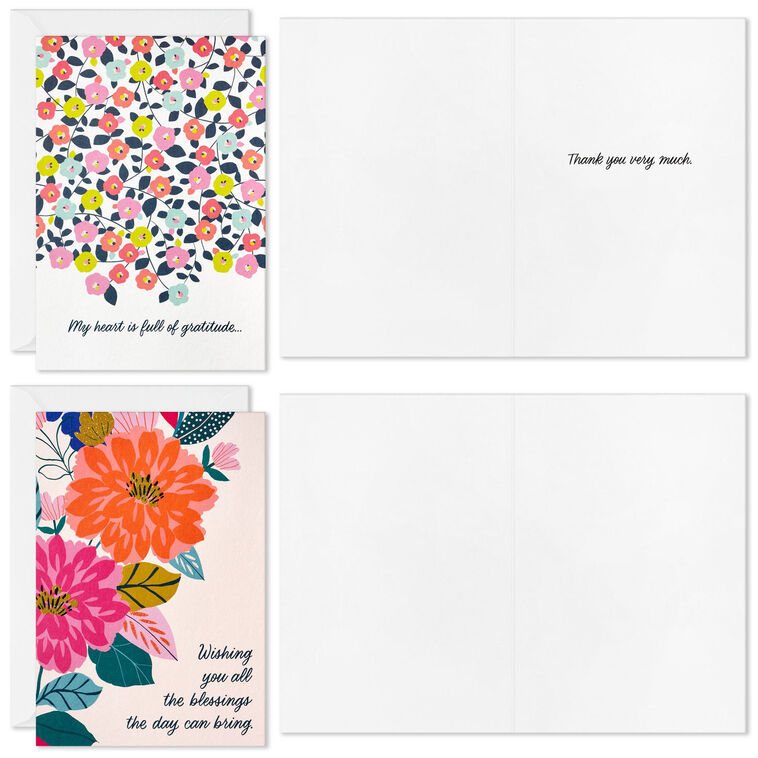 Hallmark Floral Blessings Assorted All-Occasion Cards Pack Of 16