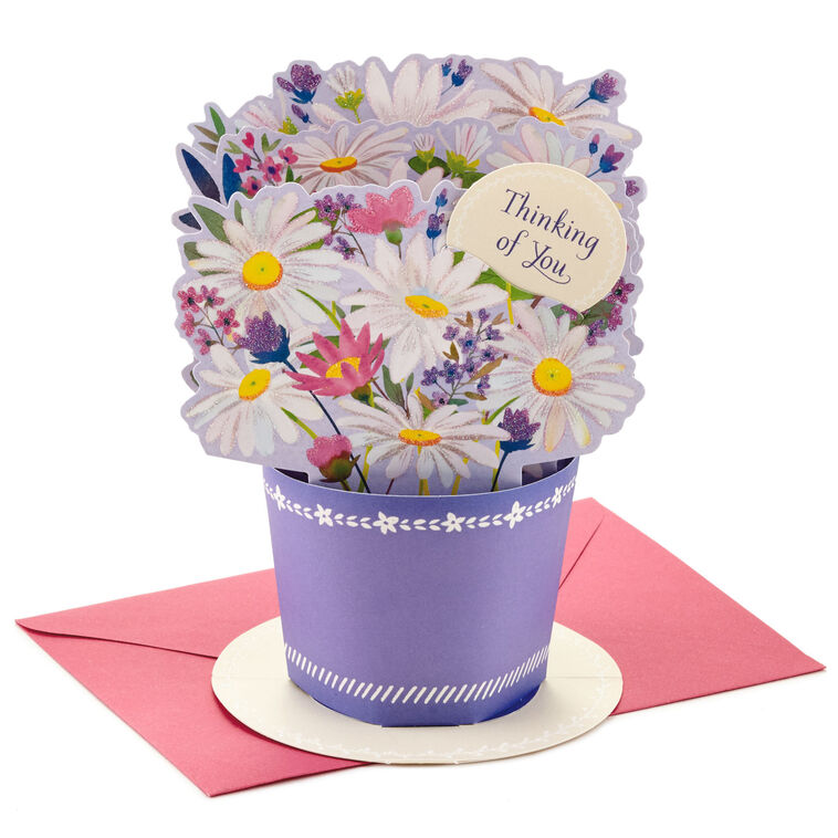 hallmark Flower Bouquet 3D Pop-Up Thinking of You Card