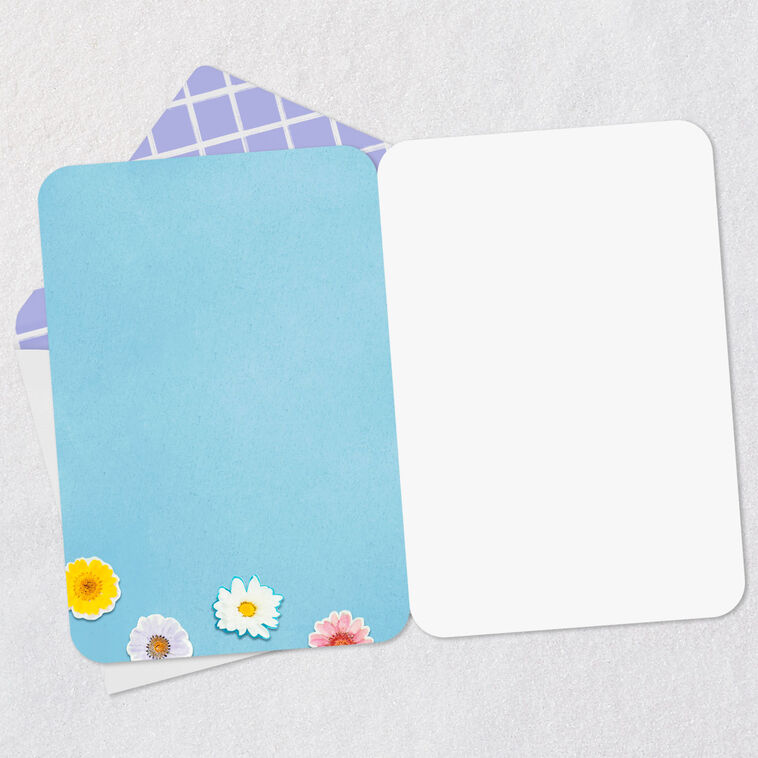 Hallmark Flowers And Butterfly Wing Collage Blank Card