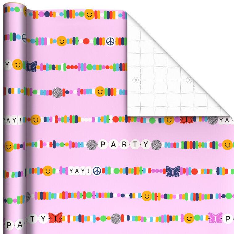 Hallmark Focus On Fun 3-Pack Assorted Wrapping Paper Roll Bundle 75 Sq. Ft. Total