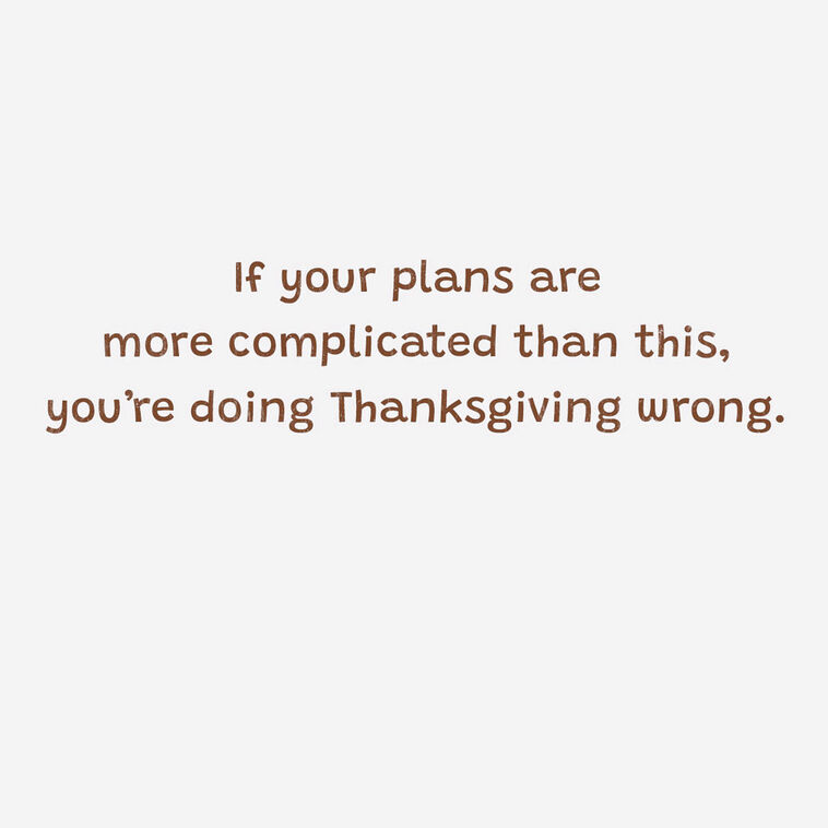Hallmark Food And More Food And Pie Thanksgiving Card