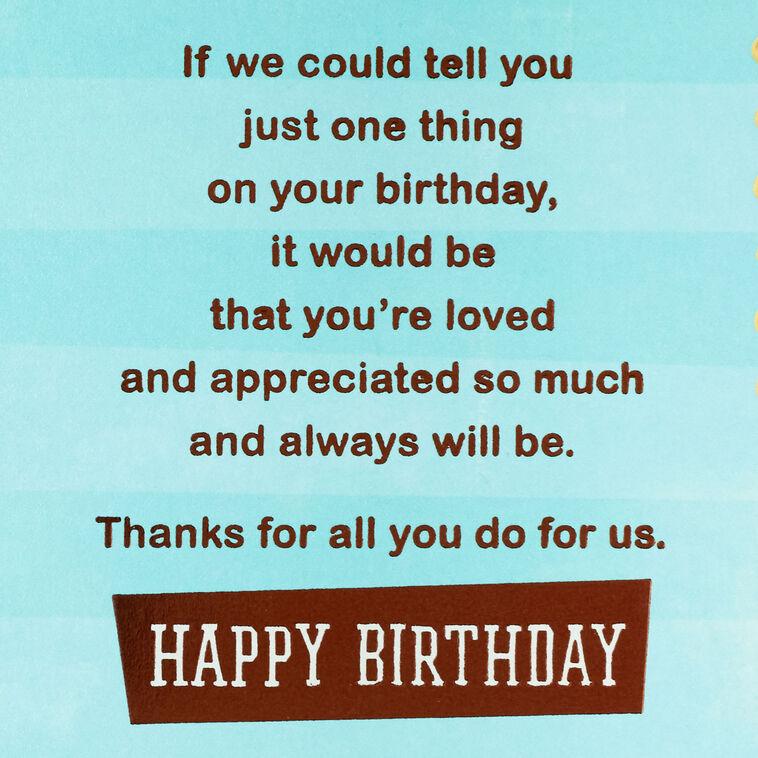 Hallmark For A Great Dad Birthday Card For Dad From Us