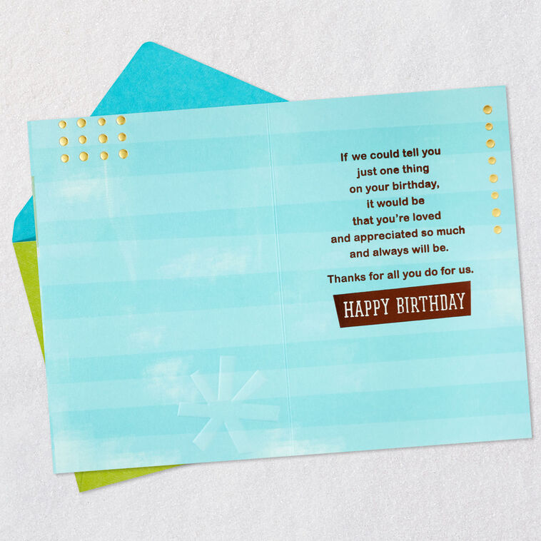 Hallmark For A Great Dad Birthday Card For Dad From Us