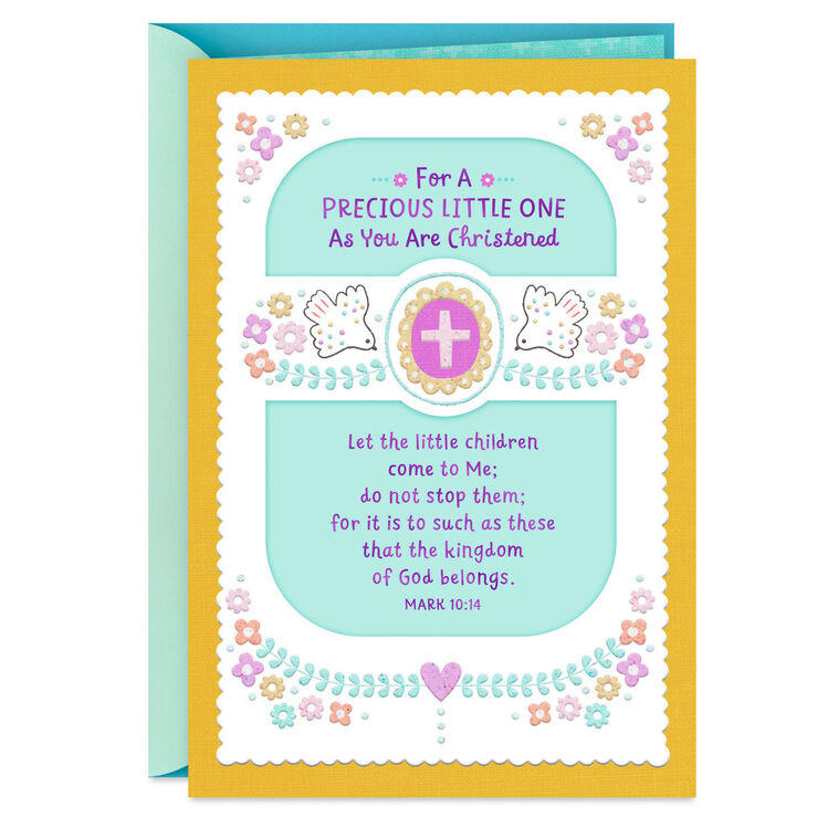 hallmark For a Precious Little One Christening Card