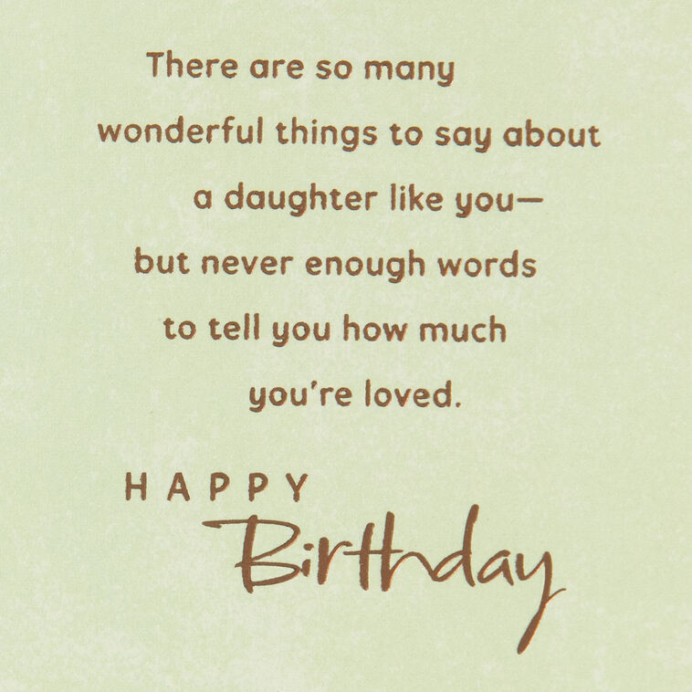 Hallmark For A Wonderful Daughter Birthday Card From Both