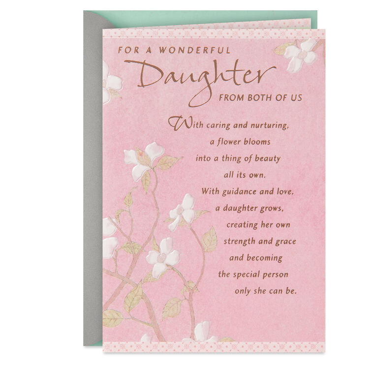 hallmark For a Wonderful Daughter Birthday Card From Both
