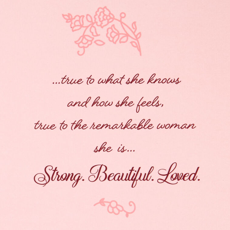 Hallmark For An Amazing Woman Floral Paisley Birthday Card