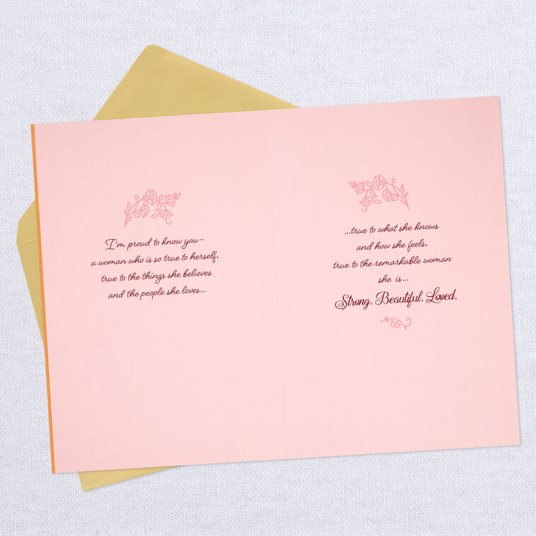 Hallmark For An Amazing Woman Floral Paisley Birthday Card