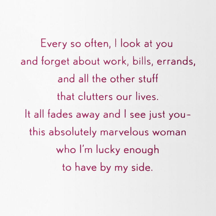 Hallmark For My Beautiful Amazing Wife Birthday Card
