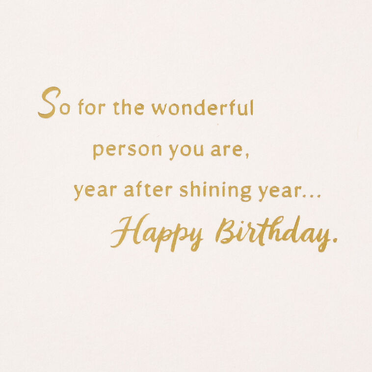 Hallmark For The Wonderful Person You Are Birthday Card