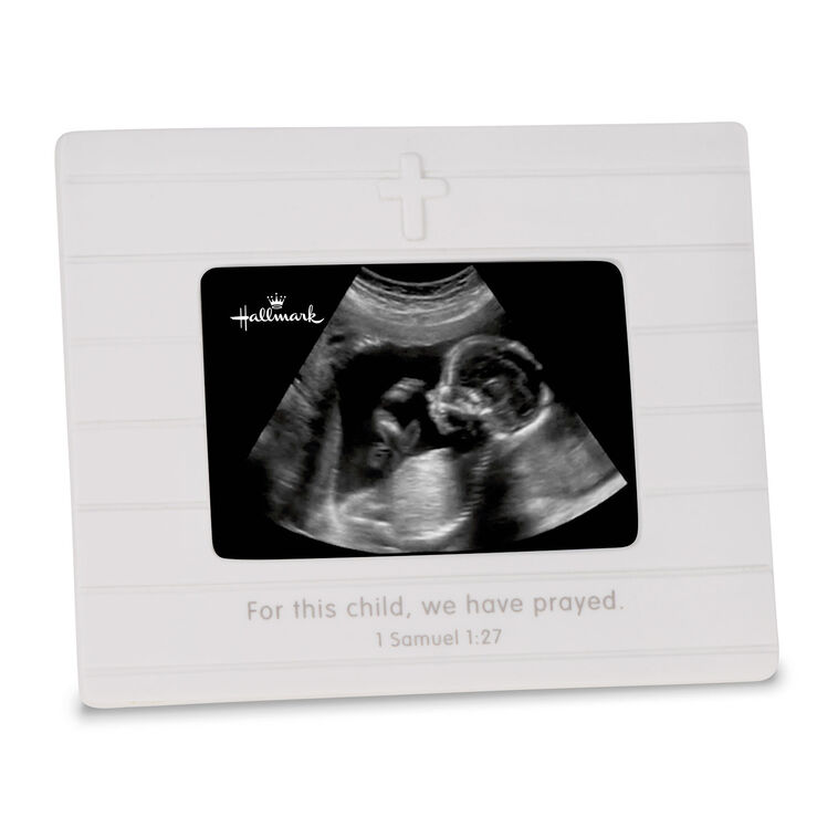 hallmark For This Child We Prayed Sonogram Porcelain Picture Frame 3.75x2.5
