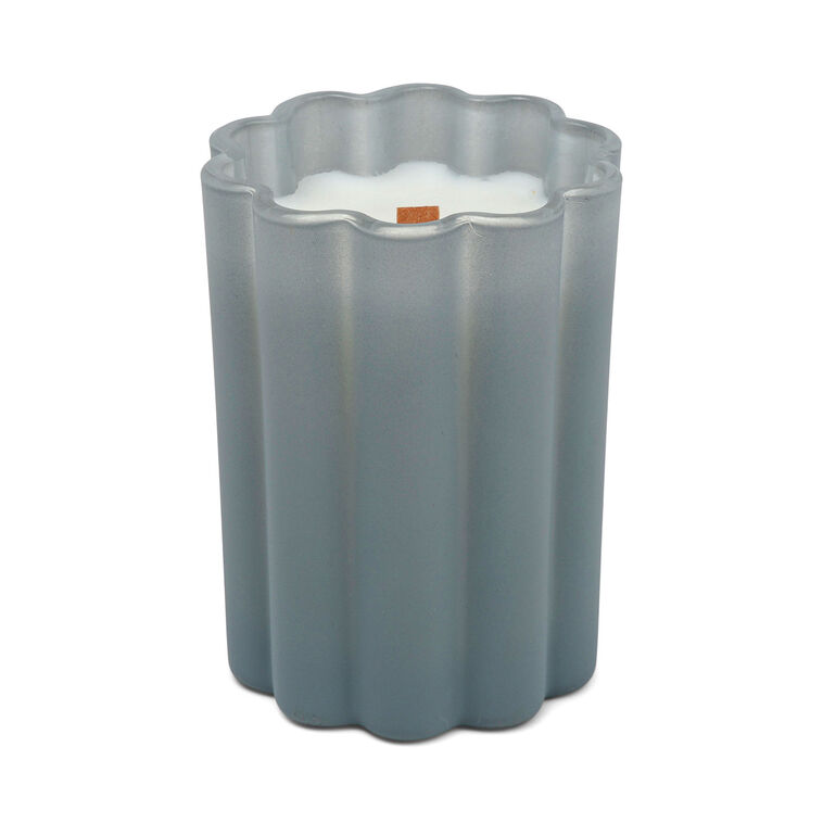Hallmark Foundry Sea Salt And Eucalyptus Frosted Glass Candle 7.5 Oz
