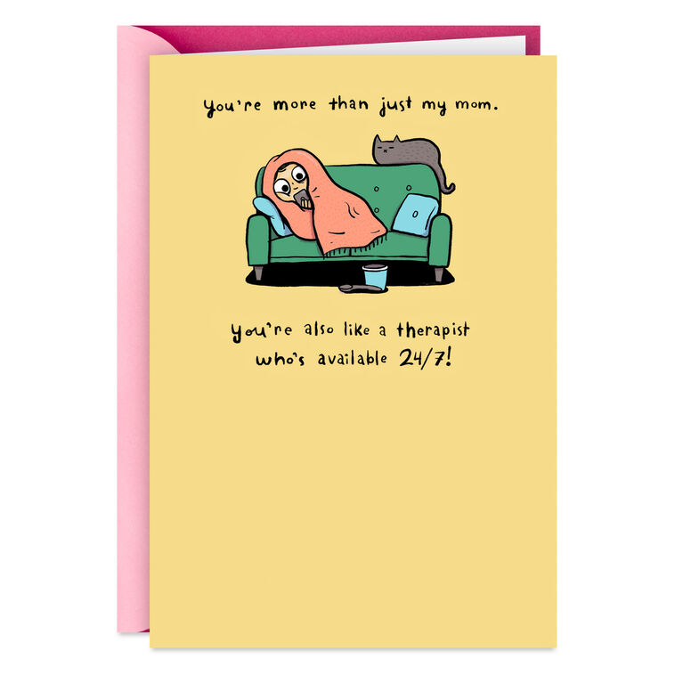 hallmark Free Therapy Funny Mother's Day Card for Mom