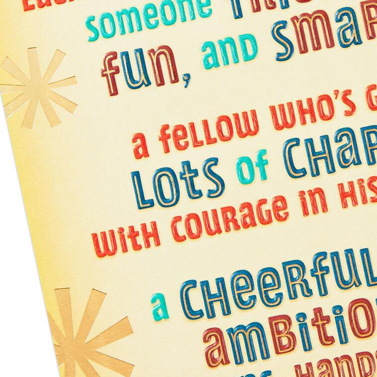Hallmark Friendly Fun And Smart Birthday Card For Grandson
