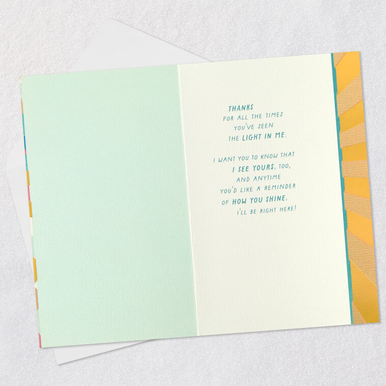 Hallmark Friends Always See The Good In Each Other Friendship Card