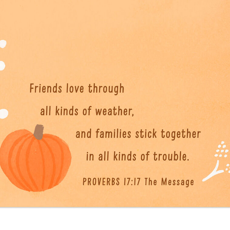 Hallmark Friends Are Like Family We Choose Religious Thanksgiving Card