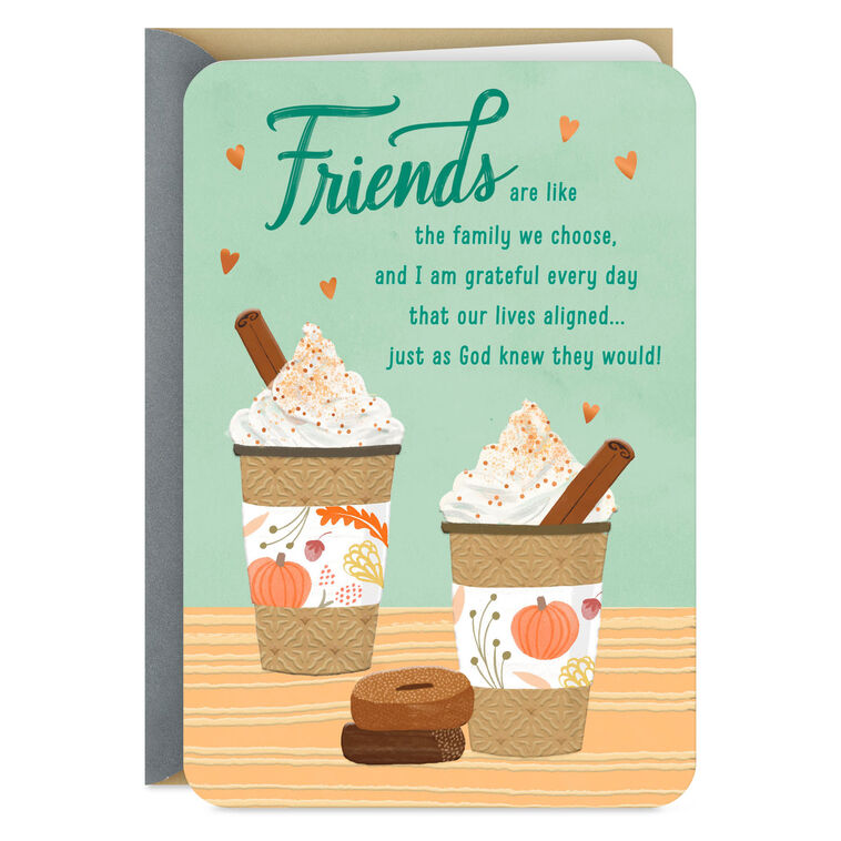 hallmark Friends Are Like Family We Choose Religious Thanksgiving Card