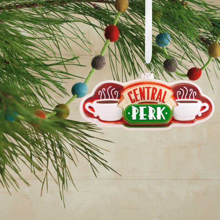 Hallmark Friends Central Perk Sign Blown Glass Hallmark Ornament