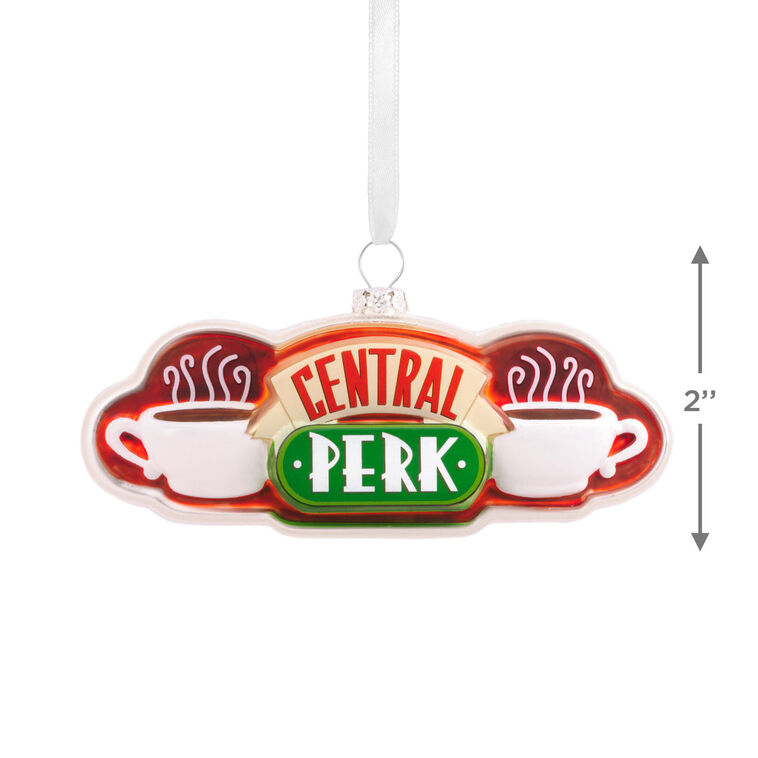 Hallmark Friends Central Perk Sign Blown Glass Hallmark Ornament